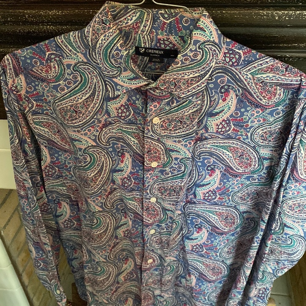 Cremieux paisley size large long sleeve